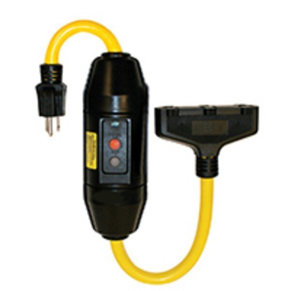 In – Line Triple Tap Manual Reset 15 Amps/ 20 Amp GFCI 2FT, Tower Manufacuring, Mfr#: 30396501-08